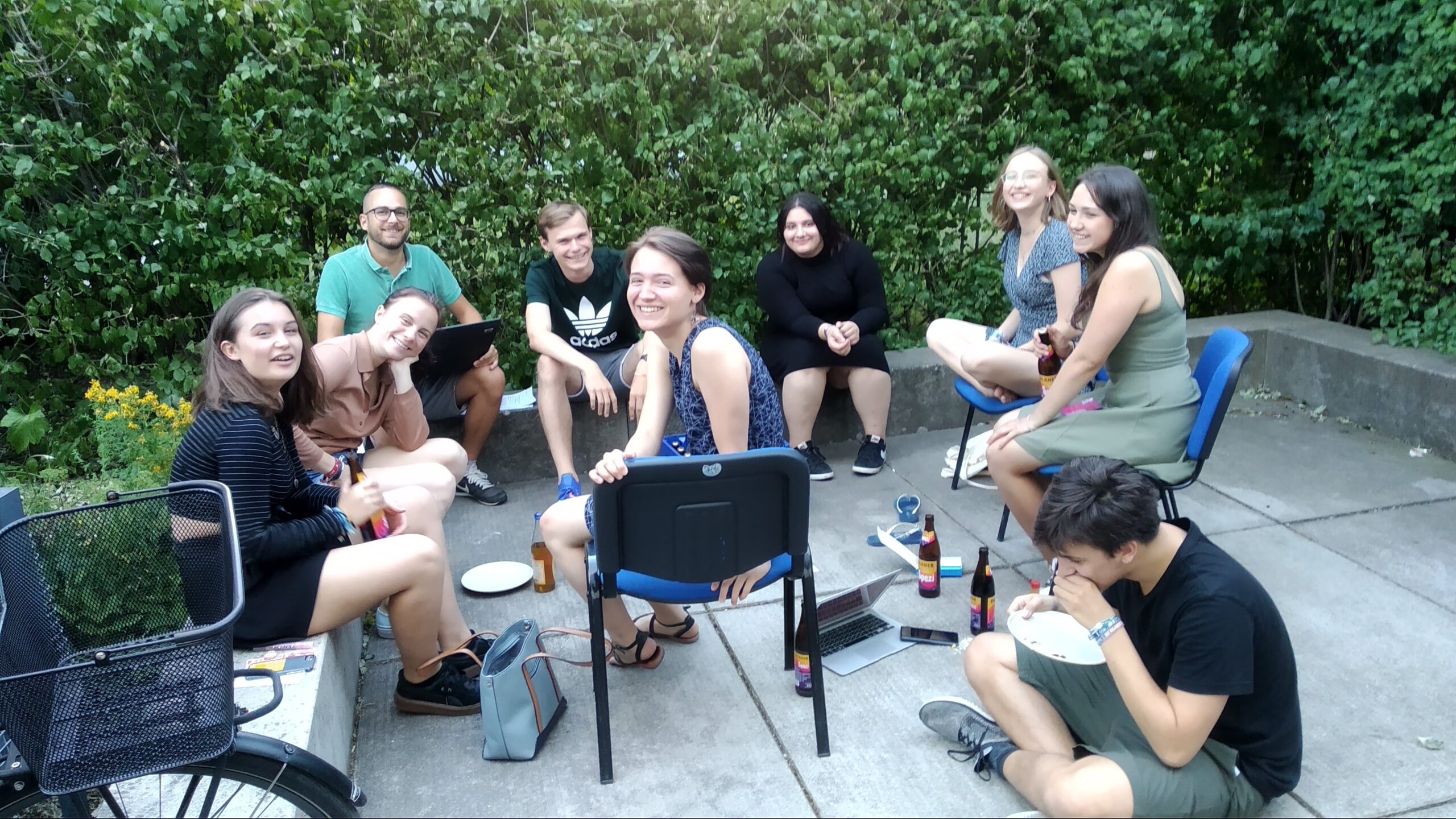 Ein Teamtreffen im Sommer